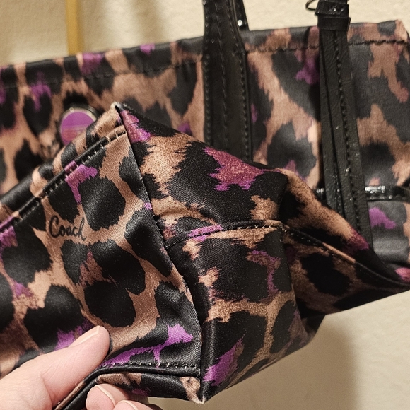 Coach Ocelot Sateen Print Tote #F25282 - Picture 3 of 8